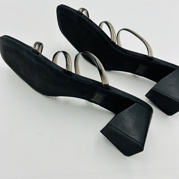 Steve Madden Hanya Block Heel Strappy Sandals Size 10 Black Jelly Straps - Picture 6 of 6